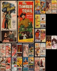 8h0477 LOT OF 30 FORMERLY FOLDED INSERTS 1940s-1970s great images from a variety of movies!