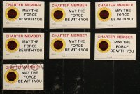 8h0350 LOT OF 7 STAR WARS FAN CLUB MEMBERSHIP CARDS 1977 May the Force Be With You!
