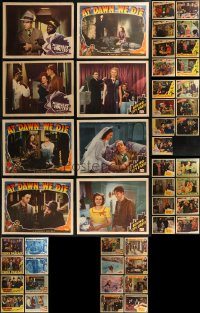 8h0142 LOT OF 47 MOSTLY 1930S-40S LOBBY CARDS 1930s-1940s incomplete sets from a variety of movies!