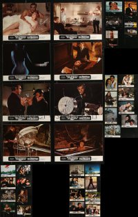 8h0189 LOT OF 37 JAMES BOND FRENCH LOBBY CARDS 1970s-2000s Diamonds Are Forever & more 007!
