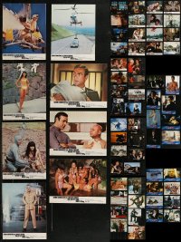 8h0183 LOT OF 70 JAMES BOND FRENCH LOBBY CARDS 1970s-2000s You Only Live Twice & more 007!