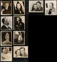 8h0339 LOT OF 10 8X10 STILLS 1930s-1960s great portraits of leading Hollywood celebrities!