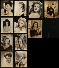 8h0336 LOT OF 11 7X9 STILLS OF 1940S ENGLISH ACTRESSES 1940s great portraits of pretty ladies!