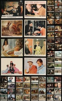 8h0393 LOT OF 79 COLOR ENGLISH FRONT OF HOUSE LOBBY CARDS 1940s-1980s from a variety of movies!