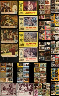 8h0098 LOT OF 146 LOBBY CARDS 1940s-1980s mostly incomplete sets from a variety of movies!