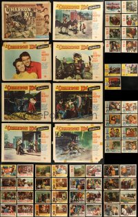 8h0116 LOT OF 107 COWBOY WESTERN LOBBY CARDS 1940s-1950s complete & incomplete sets!