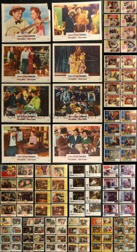 8h0100 LOT OF 144 LOBBY CARDS 1950s complete sets from several different movies!
