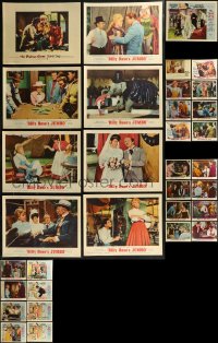 8h0145 LOT OF 41 LOBBY CARDS FROM DORIS DAY MOVIES 1940s-1960s incomplete sets, many showing her!