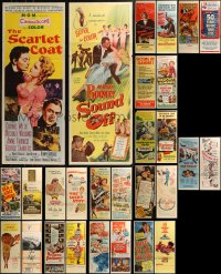 8h0479 LOT OF 28 FORMERLY FOLDED INSERTS 1940s-1970s great images from a variety of movies!