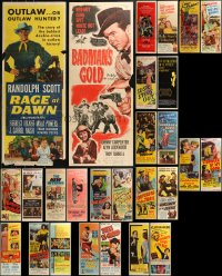 8h0476 LOT OF 31 FORMERLY FOLDED INSERTS 1940s-1970s great images from a variety of movies!