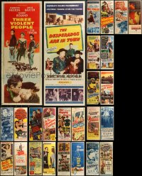 8h0475 LOT OF 32 FORMERLY FOLDED INSERTS 1940s-1970s great images from a variety of movies!