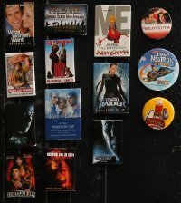 8h0019 LOT OF 14 MOVIE PROMO PIN-BACK BUTTONS 1990s-2000s a variety of great movie images!