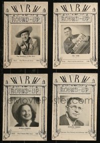 8h0295 LOT OF 4 WIBW ROUND-UP RADIO MAGAZINES 1946-1948 Shepherd of the Hills & other performers!