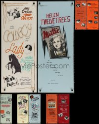 8h0004 LOT OF 13 LOCAL THEATER HOMEMADE INSERTS 1970s cool different poster images!
