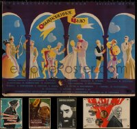 8h0502 LOT OF 8 FORMERLY FOLDED RUSSIAN POSTERS 1950s-1980s great images from a variety of movies!