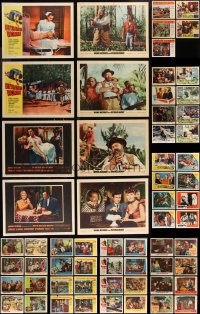8h0124 LOT OF 85 1950S LOBBY CARDS 1950s incomplete sets from a variety of different movies!
