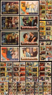 8h0099 LOT OF 145 1950S LOBBY CARDS 1950s incomplete sets from a variety of different movies!