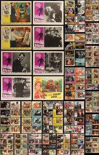 8h0090 LOT OF 254 1960S LOBBY CARDS 1960s incomplete sets from a variety of different movies!