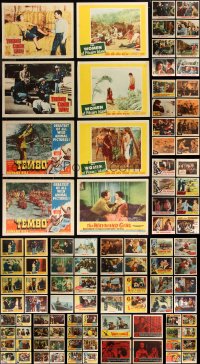 8h0103 LOT OF 140 1950S LOBBY CARDS 1950s incomplete sets from a variety of different movies!
