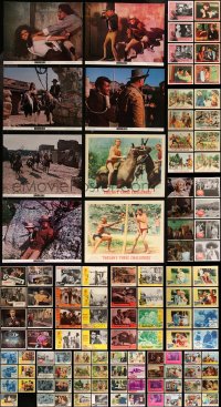 8h0101 LOT OF 144 1960S LOBBY CARDS 1960s incomplete sets from a variety of different movies!