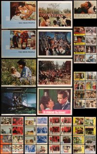 8h0119 LOT OF 105 1960S LOBBY CARDS 1960s incomplete sets from a variety of different movies!