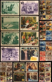 8h0125 LOT OF 84 1940S LOBBY CARDS 1940s incomplete sets from a variety of different movies!