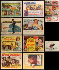 8h0171 LOT OF 17 TITLE CARDS 1940s-1960s great images from a variety of different movies!