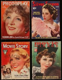 8h0297 LOT OF 4 MOVIE MAGAZINES 1933-1941 filled with great Hollywood images & articles!