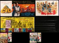 8h0213 LOT OF 9 TRADE ADS 1950s-1960s great images from a variety of different movies!