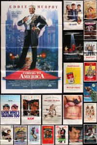 8h0060 LOT OF 23 FOLDED MOSTLY 1980S COMEDY ONE-SHEETS 1980s great images from funny movies!