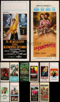 8h0464 LOT OF 18 FORMERLY FOLDED ITALIAN LOCANDINAS 1950s-2010s a variety of cool movie images!