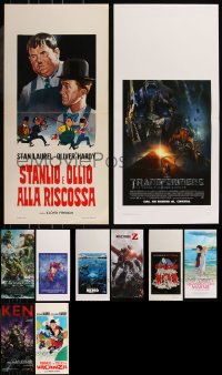 8h0466 LOT OF 16 MOSTLY UNFOLDED ITALIAN LOCANDINAS 1970s-2010s a variety of cool movie images!