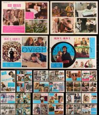 8h0512 LOT OF 37 MOSTLY UNFOLDED 14X20 YUGOSLAVIAN POSTERS 1950s-1970s a variety of movie images!