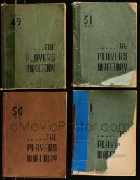 8h0307 LOT OF 4 1948 ACADEMY PLAYERS DIRECTORY SOFTCOVER BOOKS 1948 filled with lots of information!