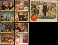 8h0164 LOT OF 9 VAN JOHNSON LOBBY CARDS 1940s Between Two Women & Three Men in White scenes!