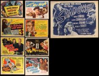 8h0172 LOT OF 9 TITLE CARDS 1940s-1950s great images from a variety of different movies!