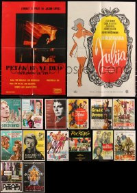8h0262 LOT OF 20 FOLDED YUGOSLAVIAN POSTERS 1950s-1970s great images from a variety of movies!