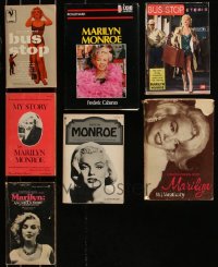 8h0302 LOT OF 7 MARILYN MONROE HARDCOVER, SOFTCOVER, AND PAPERBACK BOOKS 1950s-1990s biographies!