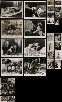 8h0321 LOT OF 35 HAMMER HORROR 8X10 STILLS 1960s-1970s great scenes from several scary movies!
