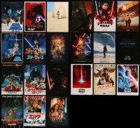 8h0396 LOT OF 21 STAR WARS JAPANESE CHIRASHI POSTERS 1970s-2010s images from most in the series!