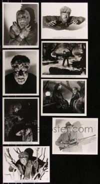 8h0419 LOT OF 8 WOLF MAN 8X10 REPRO PHOTOS 1980s most showing the monster close up!