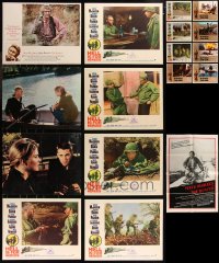 8h0195 LOT OF 1960S-80S STEVE MCQUEEN FOLDED ONE-SHEET AND 16 LOBBY CARDS 1960s-1980s cool!