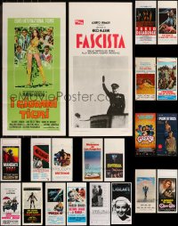 8h0459 LOT OF 25 FORMERLY FOLDED ITALIAN LOCANDINAS 1960s-2010s a variety of cool movie images!