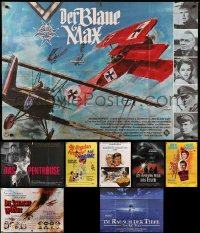 8h0260 LOT OF 8 FOLDED GERMAN A0 POSTERS 1960s-1980s great images from a variety of movies!