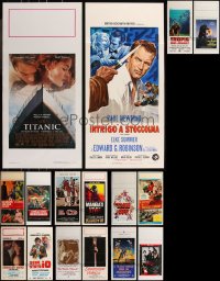 8h0461 LOT OF 22 FORMERLY FOLDED ITALIAN LOCANDINAS 1950s-2010s a variety of cool movie images!