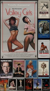 8h0546 LOT OF 21 UNFOLDED SINGLE-SIDED ONE-SHEETS 1980s great images from a variety of movies!