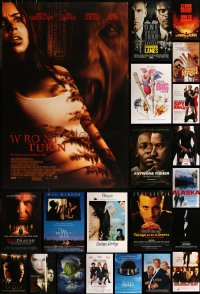 8h0542 LOT OF 23 UNFOLDED MOSTLY DOUBLE-SIDED 27X40 ONE-SHEETS 1990s-2000s cool movie images!