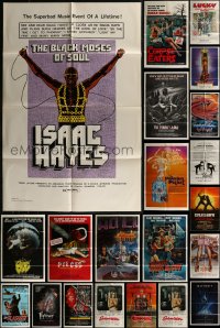 8h0048 LOT OF 30 FOLDED ONE-SHEETS 1970s-1980s great images from a variety of different movies!