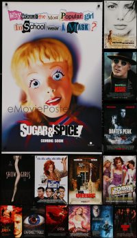 8h0551 LOT OF 20 UNFOLDED DOUBLE-SIDED MOSTLY 27X40 ONE-SHEETS 1990s-2000s cool movie images!
