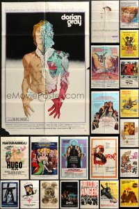 8h0050 LOT OF 30 FOLDED 1970s ONE-SHEETS 1970s great images from a variety of different movies!